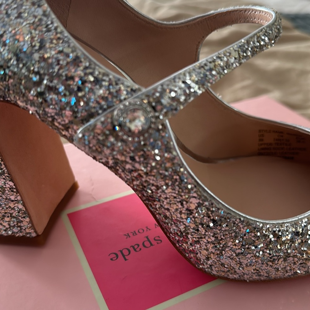 NIB never worn Kate Spade Maren glitter pumps - Picture 5 of 7